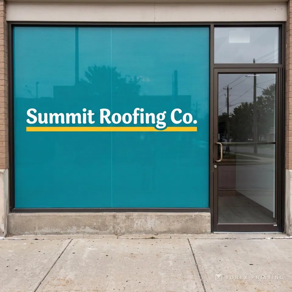 Perforated Window Film by Vorex Printing